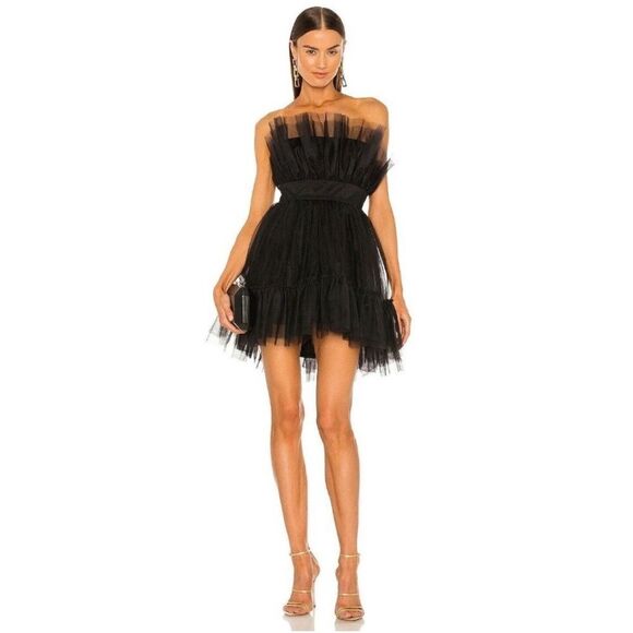 NEW Katie May Ellee Elle Mini Dress Black Medium - Picture 1 of 14